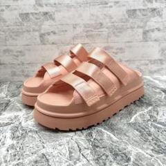 新品✨ UGG スポーツサンダル スライド 27 厚底 軽量 ゴールドピンク