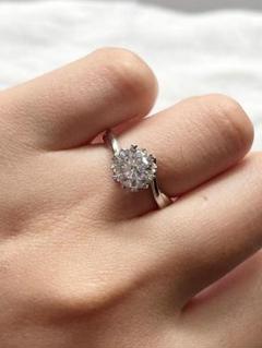 遺品整理」 金 PT900 D1.000ct 刻印ダイヤモンドリング13