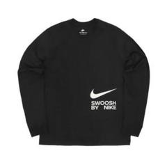 Nike スウッシュロゴ ブラック長袖カットソー