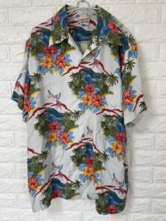 Hawaiian ALOHA TROPICAL 花柄 アロハシャツ 半袖 L
