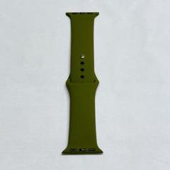 Apple腕時計バンド 38/40/41ＭＭ　カーキ 緑 シリコン シンプル