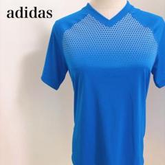 アディダス 半袖VネックTシャツ トレーニングシャツ ランニングシャツ 速乾