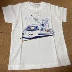 ファミリア　110 半袖　Tシャツ　電車　新幹線　鉄道　おはなしTシャツ 美品！ファミリア familiar おはなしTシャツ 新幹線 電車 100