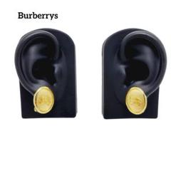 Burberrys イヤリング 騎士 ナイト ゴールド オーバル