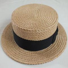 【美品】Ponte Rialto ボーターハット　カンカン帽　イタリア製 Ponte Rialto VENICE ボーターハット カンカン帽 62cm - メルカリ