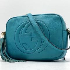 【美品】グッチ GUCCI ショルダーバッグ ソーホー ブルー 2025年最新】グッチ GUCCI ショルダーバッグ スモールディスコ