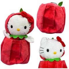 希少♡ハローキティ　りんご着ぐるみパペット人形　ぬいぐるみ　2002年 希少♡ハローキティ りんご着ぐるみパペット人形 ぬいぐるみ