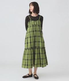 ray beams レイビームス チェックティアードキャミワンピース