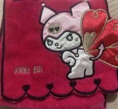 ANNA SUI × Kuromi ハンカチ ANNA SUI×クロミ ハンカチ 小悪魔的なクロミちゃんが映える
