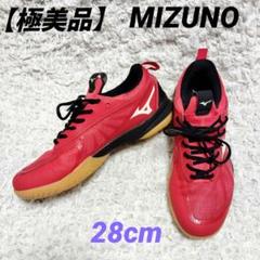 極美品★ミズノ バドミントンシューズ ウエーブファングZERO 28cm