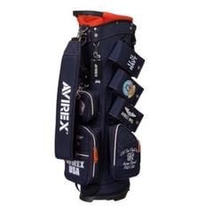 新品 AVIREX アヴィレックスゴルフ スタンド キャディバッグ ブラック 新品 AVIREX アヴィレックスゴルフ スタンド キャディバッグ