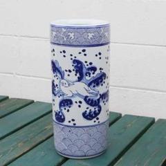 傘立て アンブレラスタンド 陶器製 兎 うさぎ アジアン レトロ シノワズリ 傘立て アンブレラスタンド 陶器製 兎 うさぎ アジアン レトロ