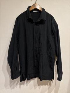 美品 90s イッセイミヤケメン 長袖シャツ プリーツ 日本製 ブラック 黒 L 53e3164e6b4e02b9b6786386a21f6d