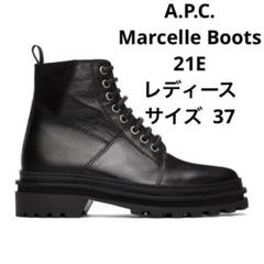 アーペーセー A.P.C Marcelle レース レザー ブーツ 37 黒 アーペーセー A.P.C Marcelle レース レザー ブーツ 37 黒