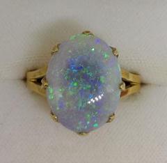 エクラトリエ １８Ｋ オパール&ダイヤフロート　フロートリング　フリーサイズ エクラトリエ 18K オパール&ダイヤフロートフロートリング