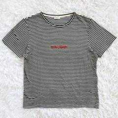矢田亜希子着用モデル✨サンローラン リバースプリントTシャツ コットン 白色 矢田亜希子着用モデル✨サンローラン リバースプリントTシャツ