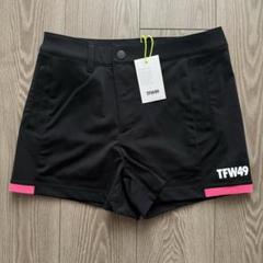 値下げ不可早い者勝ち☆新品未使用☆ tfw49 ゴルフハーフパンツ　※パンツのみ TFW49 ショートパンツ ブラック L ハーフパンツ ゴルフ