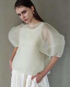 新品 liten Sheer Sculpture Tops Mint - メルカリ