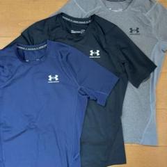【3枚セット】UNDER ARMOUR インナーヒートギア トレーニングウェア