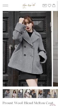 ジャケット・アウター herlipto Proust Wool-Blend Melton herlipto】Proust Wool-Blend Melton Coat - メルカリ