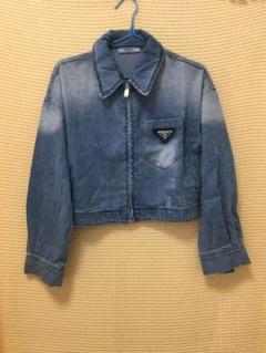 anjel8008プラダ 38 デニム　ジャケット　ボレロ　着画あり anjel8008様専用プラダ 38 デニム ジャケット ボレロ 着画あり