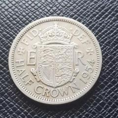 特年1930年英国ハーフクラウン銀貨。 2025年最新】ハーフクラウン銀貨の人気アイテム - メルカリ