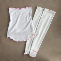 エレッセ フリル付きアームカバー&ネックカバー