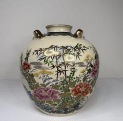 891 明治時代　薩摩焼　金彩人物　金蘭手　花瓶　時代物 891 明治時代 薩摩焼 金彩人物 金蘭手 花瓶 時代物 - メルカリ