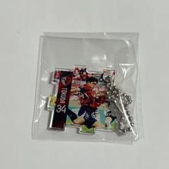 鹿島アントラーズ キューブ型アクリルキーホルダー 34 徳田誉