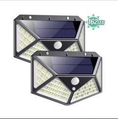 ２個　162チップ led ソーラーライト センサーライト　LED　投光器のサムネイル