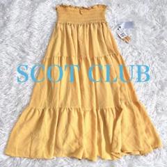 人気を誇る 5083 新品未使用✨スコットクラブ キャミソールフレアワンピース ワンピース