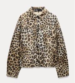 新品タグ付き ZARA レオパード ダブル ライダース ジャケット ヒョウ柄 最終価格 ZARA ザラ ダブル ライダース ジャケット 豹柄
