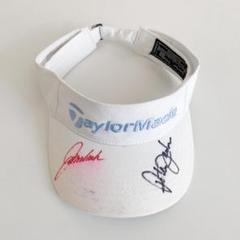 TaylorMade テーラーメイド 刺繍 バイザー 帽子 単色 ゴルフ 白