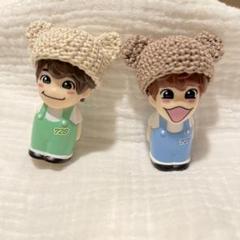 ゆぴ なにわ男子 指人形 くま耳帽子 ハンドメイド なにわ男子指人形 くま耳帽子 オーダー受付中