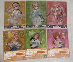 一番くじ　五等分の花嫁　まとめ売りフィギュア　クリアファイル　缶バッチなど　大量 五等分の花嫁 クリアファイル 13枚 ステッカー 缶バッジ 15点