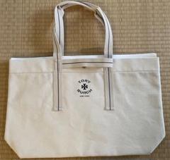 TORY BURCH(トリーバーチ) トートバッグ - アイボリー×ネイビー