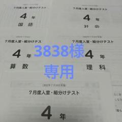 Amazon.co.jp: 2023年 サピックス 2年生 7月度入室組分けテスト