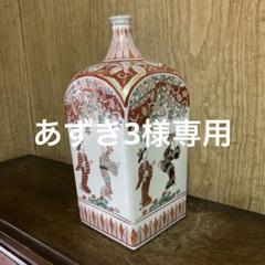 幸せウサギ　古伊万里　錦手　色絵美人角徳利　金彩　色絵　一輪挿し　v613 古伊万里 色絵 金彩 角瓶 角徳利 人物図 - メルカリ