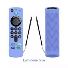 Amazon fire stick tv 第3 世代 リモコン カバー 蓄光 青