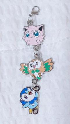 ポケモン プリン モクロー ポッチャマ メタル ガチャガチャ ロッテワールド