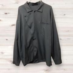 D0133 ネオス 長袖シャツ (LL XL) グレー 無地 レギュラーカラー