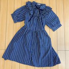 axes femme アクシーズファム ストライプ柄 ワンピース