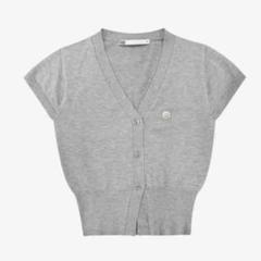 人気ランキング bohemian メルカリ - シズニルック グレー 半袖 カーディガン seoul トップス