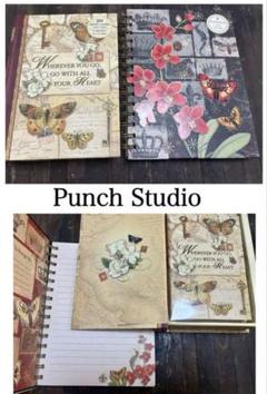 未使用 PunchStudio USA ジャーナルノート+ ブック型カードセット