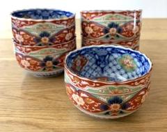 未使用・美品 美濃焼 庫山窯 前畑陶器 染錦花鳥 小鉢(中鉢 深鉢