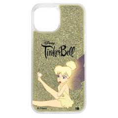 iPhone 14Proケース ディズニー ラメ グリッター ティンカー・ベル