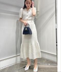 新品タグ付き✨セルフォードツイードラッフルスカート