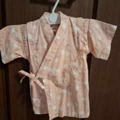 美品さくらんぼ柄甚平 80cm