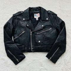 【最終値引き】ジョンブル レザージャケット　ライダース 本革 ブラック M Umr社製 ヴィンテージ レザー 本革 ダブルライダースジャケット