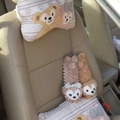 ダッフィー シェリーメイ シートベルトカバー セット カー用品 ベビーカー ペア